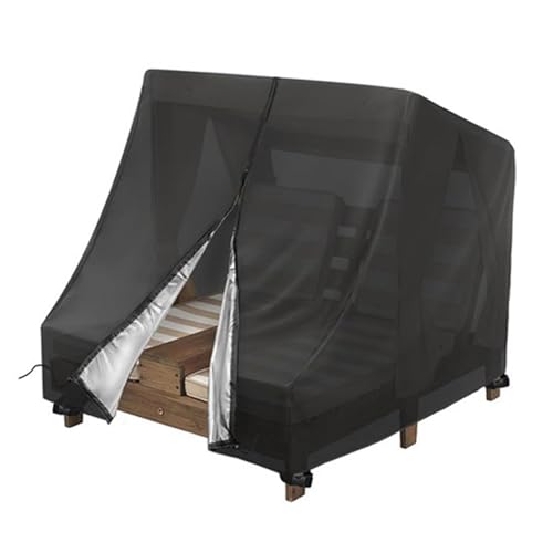 Funda para chaise longue, fundas para chaise longue de patio | Funda impermeable para sillón lounge doble de patio | Funda protectora para la playa de la piscina, cubierta para silla