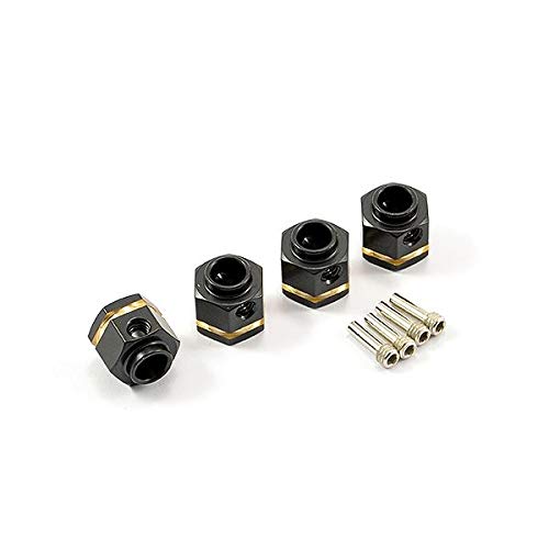FASTRAX TRX-4 BRASS HEX WHEEL HUBS V2 5MM BLACK (4 - Foto 4
