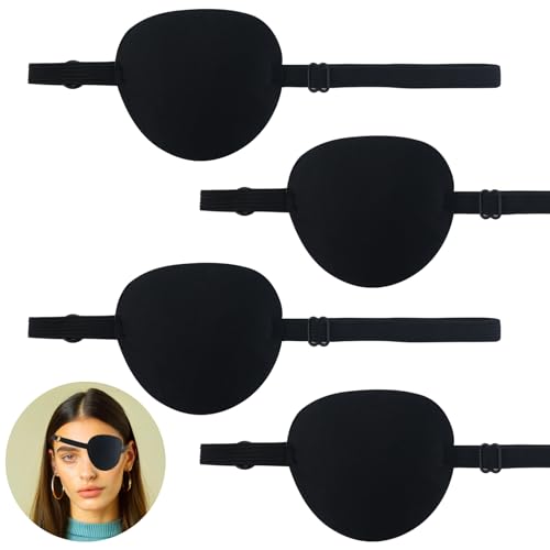 4 parches para los ojos, parches médicos para los ojos para adultos y niños, cómodos parches para los ojos para niños, ojo izquierdo derecho el período de recuperación después de la cirugía, uso