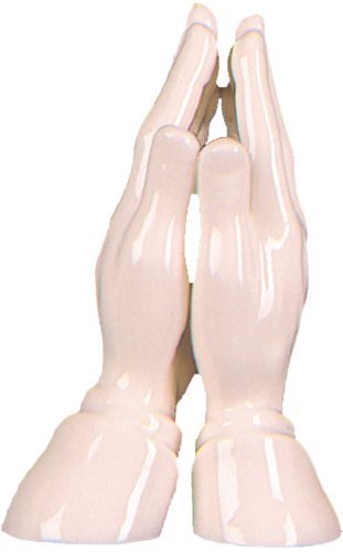 Rosarybeads4uRosarybeads4u 6.5" High Praying Hands Porcerlain Ceramic Figure 3853