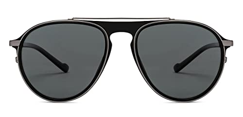 Image of Hip Hop Full Rim Pilot Branded and Stylish Sunglasses For Men & Women | Polarized and 100% UV Protected | Large | LK S15199