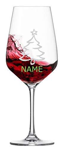 Schott Zwiesel Rotweinglas [Taste] - Weihnachtsmotiv + Individueller Wunschname - MeinGlas (Motiv 14)