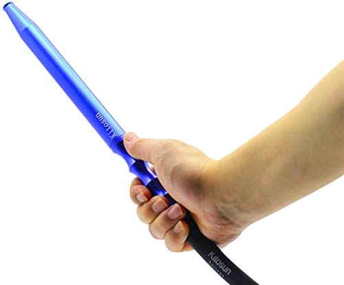 Shisha Schlauch mit Mundstück Set - Premium Shisha Zubehör Hochwertiges Aluminium Mundstücker und Silikonschlauch mit 2… – Bild 3