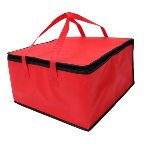 KICHOUSE Large Capacity Insulated Food Carrying Bag Portable Non Woven Cloth Thermal Bag with Liner Versatile Takeout for Seafood Cake Picnic Travel Shopping