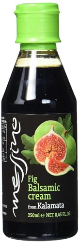 Messino Greek Balsamic Creams Gourmet Mix: Fig, Honey and Pomegranate Balsamic Creams, Pack of 3 x 250 ml