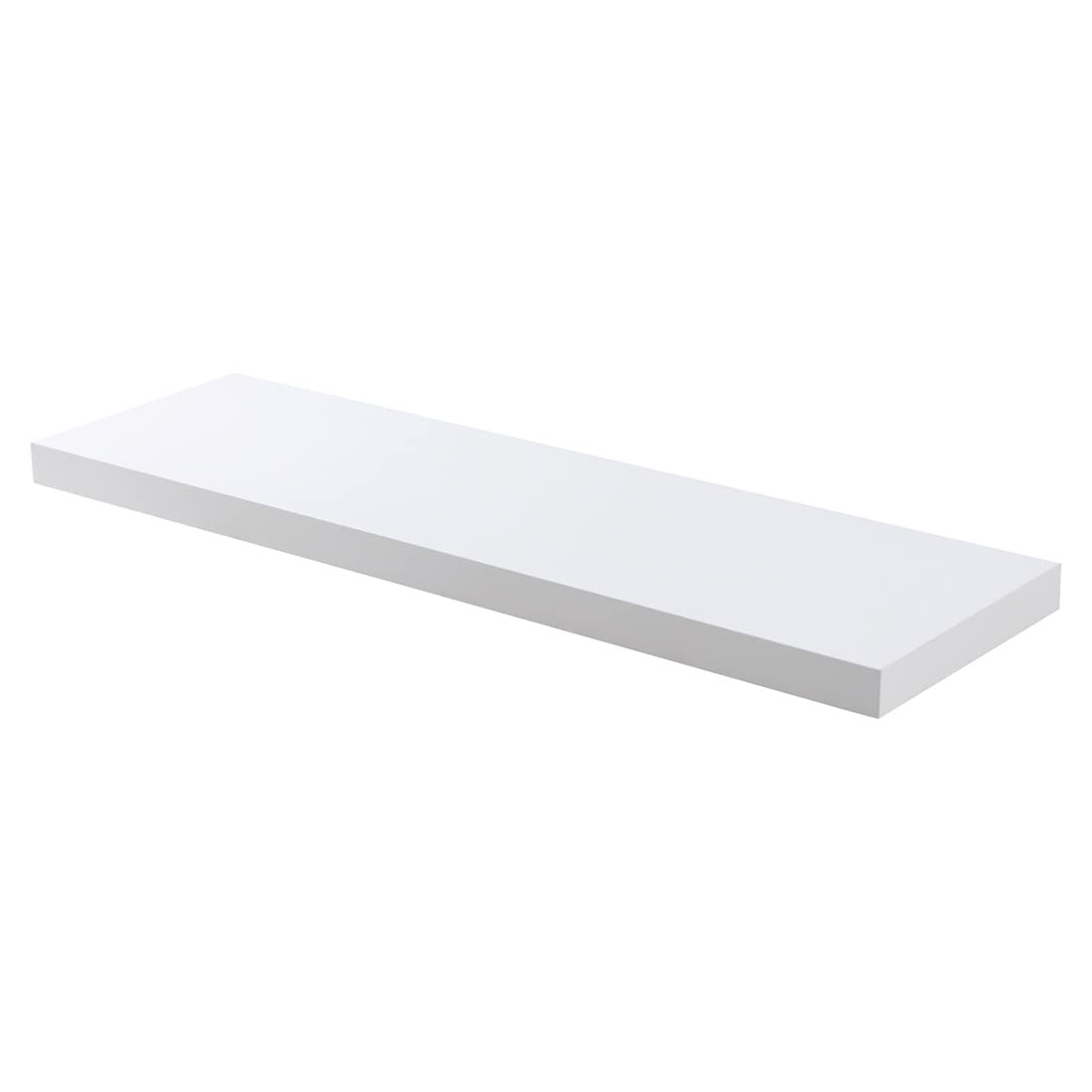 Acomoda Textil Wall Shelf 3 Different Sizes, Decorative Wood Floating Shelf with Invisible Fixing, Shelf for Bedroom, Kitchen, Bathroom and Office, White, 25 x 22.5 x 3.2 cm