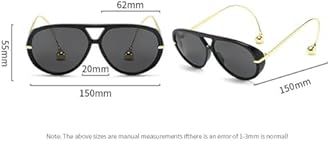 willochra Vintage Oversized Pilot Shield Sunglasses Women Luxury Trendy Sun Glasses For Ladies Big Frame Eyewear