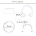 Lcolyoli Clear Septum Retainer 16G Clear Septum Ring Plastic Hideable U Shape Horseshoe Piercing Jewelry Retainer for Work Sports Surgery 16PCS