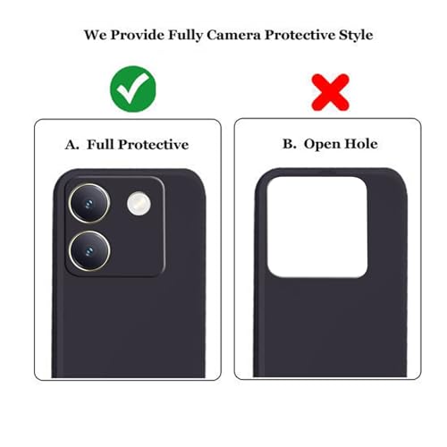 Image of A rtistque Back Cover Case for Vivo Y200 Pro 5G with Camera Protection | Shockproof TPU | Stylish Protective Design | Slim Fit | Ultra Matte | Vivo Y200 Pro 5G Back Cover - Black