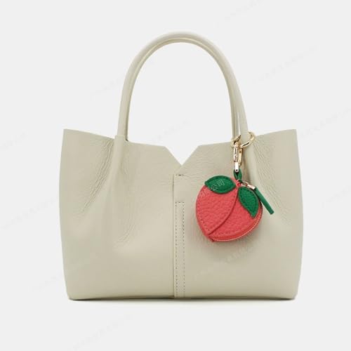 Fruit Bag Charm Coin Purse Keychain, Cute Mini Y2k Leather Bag Charms for Handbags for Girl Women Accessory3