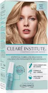 Colour Clinuance 9.0 Rubio Muy Claro – Tinte para Cabellos Delicados (Pack de 2) – Coloración Permanente de Farmacia Sin Amoníaco – Con Vitaminas y Aminoácidos – 100% Cobertura de Canas y Brillo Extra