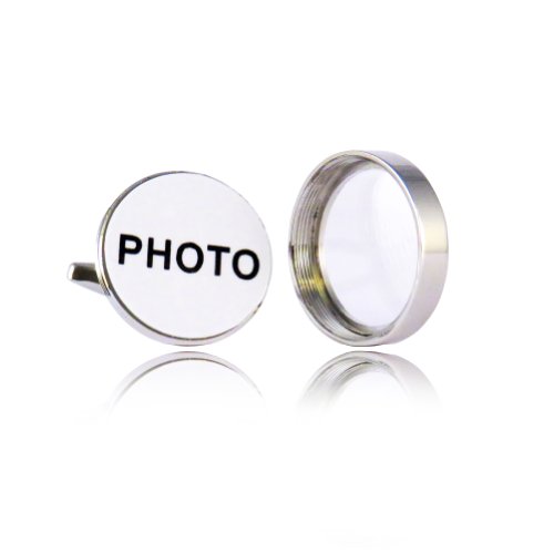 Gemelos con foto Cuff-Daddy para hombre con estuche miniatura 2