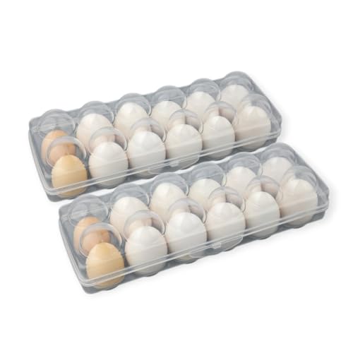 Image of Arto 12 Grid Egg Box Egg Refrigerator Tray, Stackable Plastic Egg Containers for Fridge Kitchen (Multicolor)