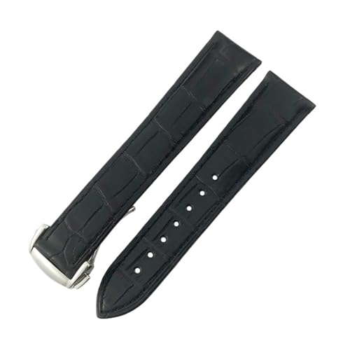 [ł] IK fr V[}X^[ RXe[V 18mm 19mm 20mm 21mm 22mm Ή NR_CU[ EHb`oh {̃AQ[^[Xgbv(Black silver,22MM_WITH BUCKLE)