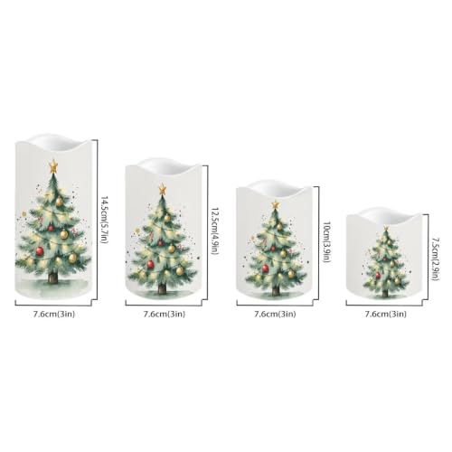 Image of Thanksgiving Gnome Flameless Battery Operated Candles Set of 4 | Flameless Candles with Remote Flickering, LED Candles with Timer for Living Room Decorations, fall decor
