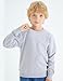 Spring&Gege Youth Basic Sport Crewneck Pullover Sweatshirts for Children（3-14 Years）