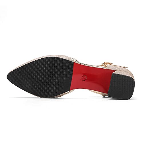 Mode sandalen vrouwen zomer luie casual damesschoenen hak puntige teen sandalen handgemaakte dikke hakken vrouwen… - Image 6