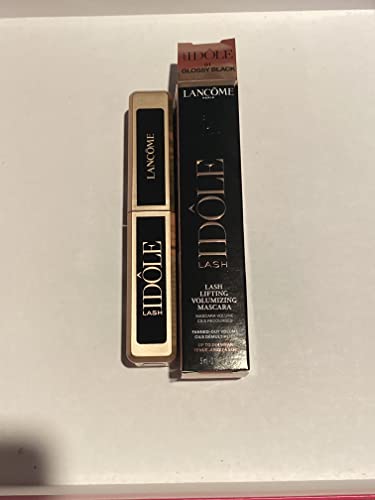 Lancome Lash Idole Lash Lifting Volumizing Mascara 01 Glossy Black 24 Hr Wear Mini 0.16 Oz.