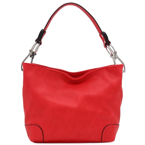 Image of Hobo Shoulder Bag with Big Snap Hook Hardware