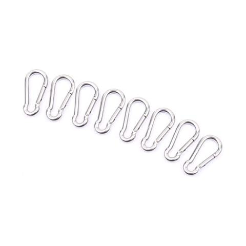 XCHTX Clip Carabiner 1.5inch Spring Snap Hooks Heavy Duty Stainless Steel Key Chain Clip Fit for Hanging Items,Leash Dog,Travelling,Hiking,in/Outdoor Rope Connected Cover