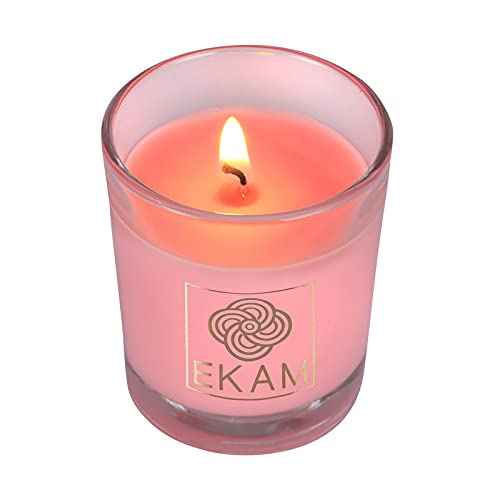 Image of EKAM Strawberry Scented Votive Candle - 40 Grams Each - 10 Hours Burn Time - Ideal for Diwali, Home Decor & Gifting