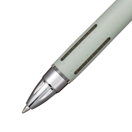 Image of Uni-Ball Jetstream RT Ballpoint Pen, Fine Point (0.7mm), Sage Barrel, Black Ink, 6 Pens