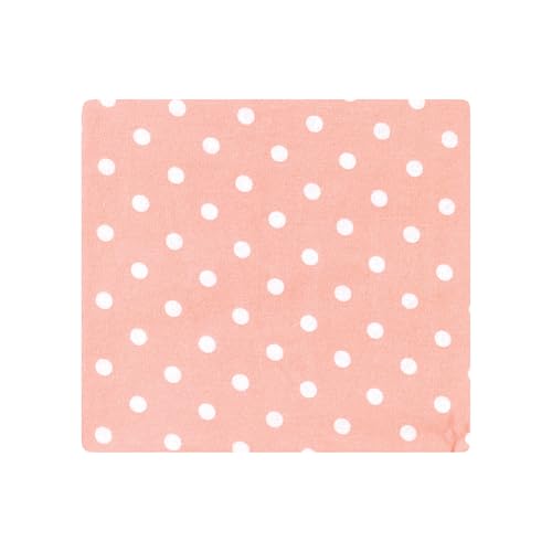 Image of Little Treasure Hudson Baby Cotton Poly Flannel Receiving Blankets Multipack, Pink Sweet Peach, 30x30 inches