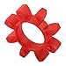 GR38 Industrial Drive Coupler Insert for Machinery, Polyurethane Shaft Coupling with Vibration Damping, Compatible with GR14/19/24/28/38/42/48/55/65/75/90/100/110/125 Models, Red(GR38)
