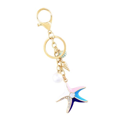 REITINGE 3. Cadena de aleación con colgante y cuentas de cristal de mar desmontables, aleación de zinc, diseño de playa