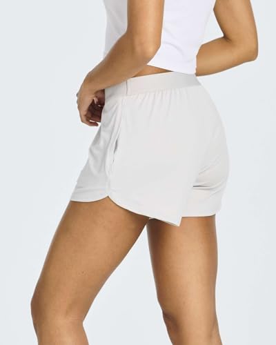 Real Essentials 4 Pack: Women's 3" Dry-Fit Dolphin Running Shorts with Pockets-Athletic Gym Workout Basketball Sports Shorts4