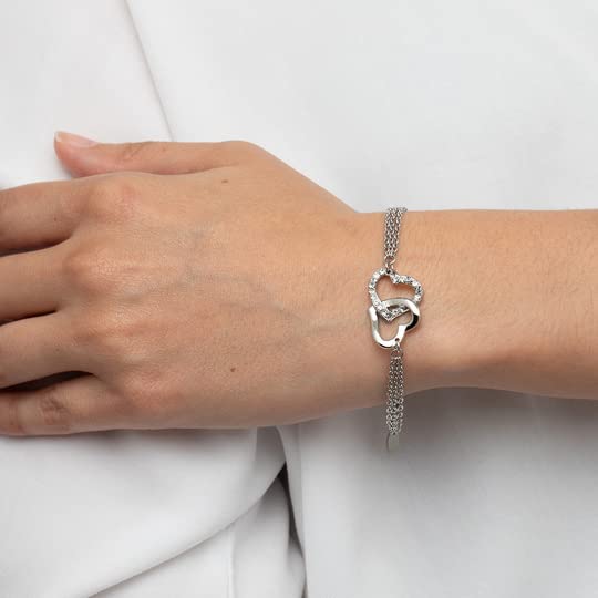 Image secondaire de Lotus - LS1912-2/1 : Bracelet Femme Acier et Oxyde de Zirconium - Coeurs, 21 cm, Acier Inoxydable, zircone, 21 cm, Acier Inoxyda