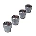 (Set of 4) S Metal Auto Tire Valve Stem Cap Cover with Resin S Emblem Covers Trim for Mini Cooper S Countryman S Clubman S JCW 36110429652