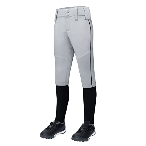 Qbk 2T/3T/4T/5T/6T/7T Toddler Boy's Knicker Baseball Pants With Side Piping/Braid（Grey 7T） #TOP27