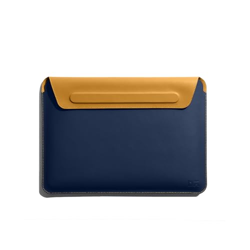 Image of DailyObjects Space Blue-Mustard SnapOn Envelope Sleeve for MacBook Pro 40.64cm (16 inch)