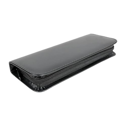 ChuYiElegance Bolsa para Tesoura de Cabelo, Estojo para Tesoura, Couro Sintético, Resistente, Profissional, Suporte para Tesoura de Cabeleireiro para Lojas