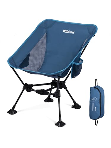 WildCall Lightweight Folding Camping Chair Anti-Sinking Chair, Blue