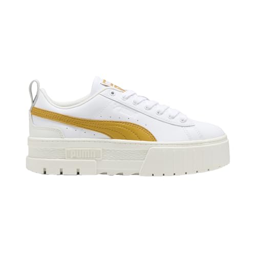 PUMA fB[X Mayze Xj[J[, Puma White/Archive Gold, 24.5 cm