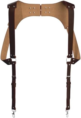 Genuine Leather Suspenders for Men, Leather Suspenders, Mens Leather Suspenders in Vintage Style Handmade