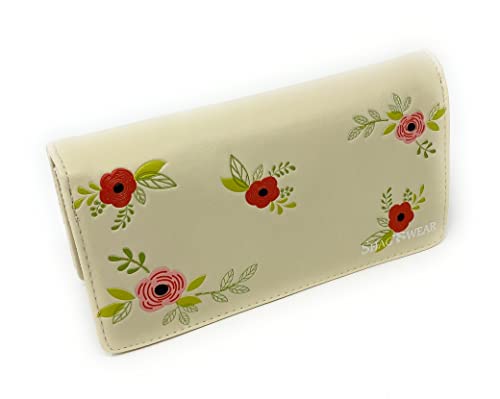 Shag Wear Chillin Sloth Large Animal Wallet for Women and Teen Girls Vegan Faux Leather Beige 7"2