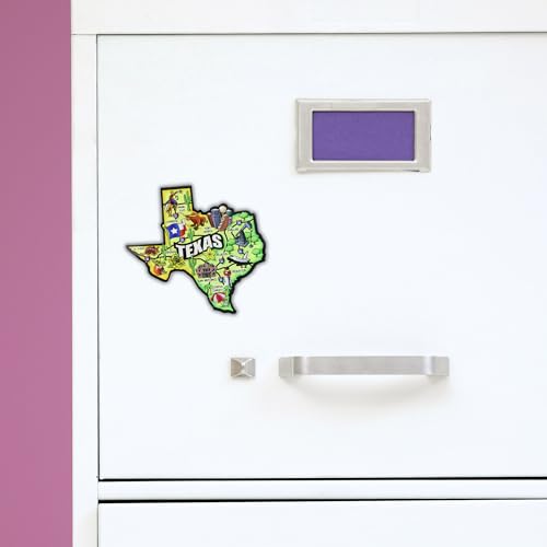 Imán Acrílico Mapa Texas Colorido 3.5 x 3.5 Pulgadas miniatura 6