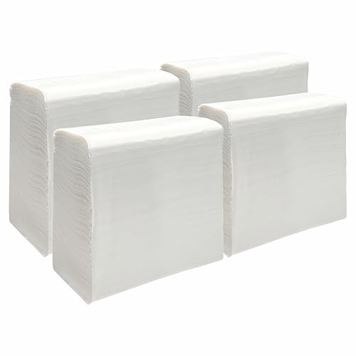 Serviettes en papier de soie pliées en Z pour toilettes et fêtes de famille en lot de 800