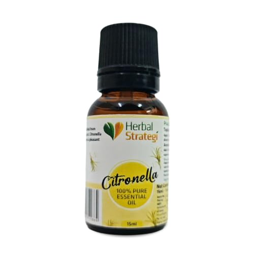 Herbal Strategi Essential Oil | For Healthy Skin & Hair | Suitable for Diffuser & Vaporizer - Aroma Therapy | Natural Oil | Eco-friendly & Biodegradable | Baby-Safe, Skin-Safe | 15mL (Citronella) (B0CL9X3VTN) Amazon Price History, Amazon Price Tracker