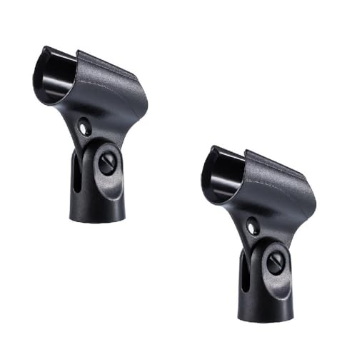 Generic A25D Microphone Clips Clamp Holder Replacement for Shure SM57 Instrument Microphone, 2 Pack