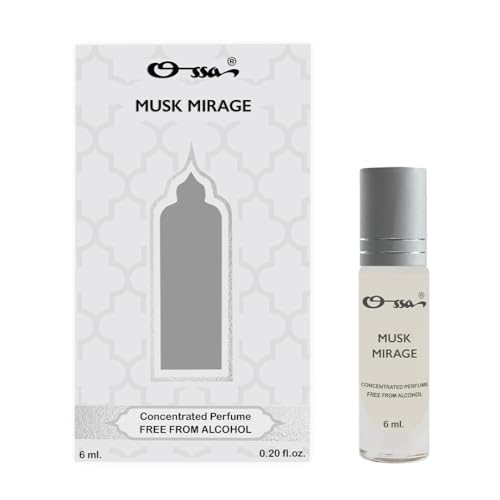 Image of Ossa Musk Mirage Concentrated Perfume 6ml | Alcohol Free Roll On Attar For Men And Women | Premium Long Lasting Unisex Fragrance With Sandalwood & Vetiver | Exquisite Scent for All-Day Enjoyment