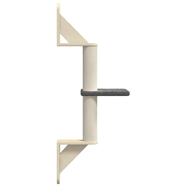 Foto 5 de 6 de vidaXL Árbol rascador para Gatos de Pared Gris Oscuro 85,5 cm