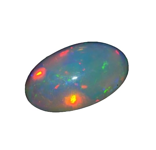 Opale éthiopienne AAA 13,5mm cabochon naturel multi fire haut de gamme pour création de bijoux