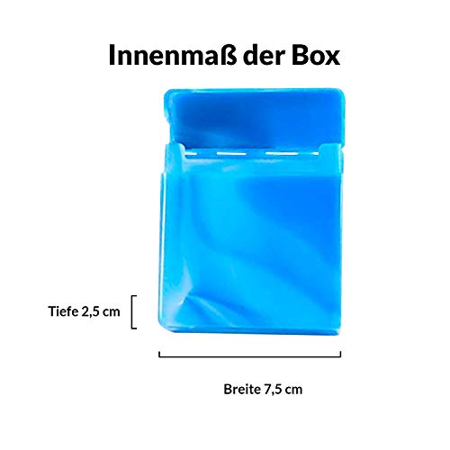 kogu Set mit 6 Zigarettenboxen für 25 Zigaretten - Bunte Zigarettenetuis ohne Steg, marmoriert – Bild 5