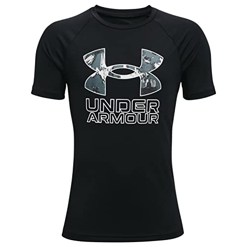 Image of Under Armour Boys' Tech Hybrid Printed Fill Short-Sleeve T-Shirt