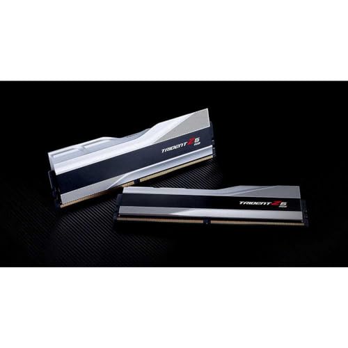 Image of G.Skill Trident Z5 RGB (Intel XMP) 32GB (2 x 16GB) DDR5 6000 CL32-38-38-96 1.35V Dual Channel Desktop Memory /RAM - F5-6000J3238F16GX2-TZ5RS (Silver)