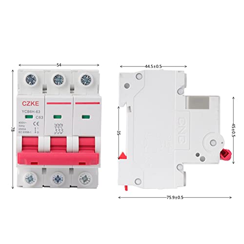 Disjoncteur miniature MCB protège tableau électrique triphasé 25A